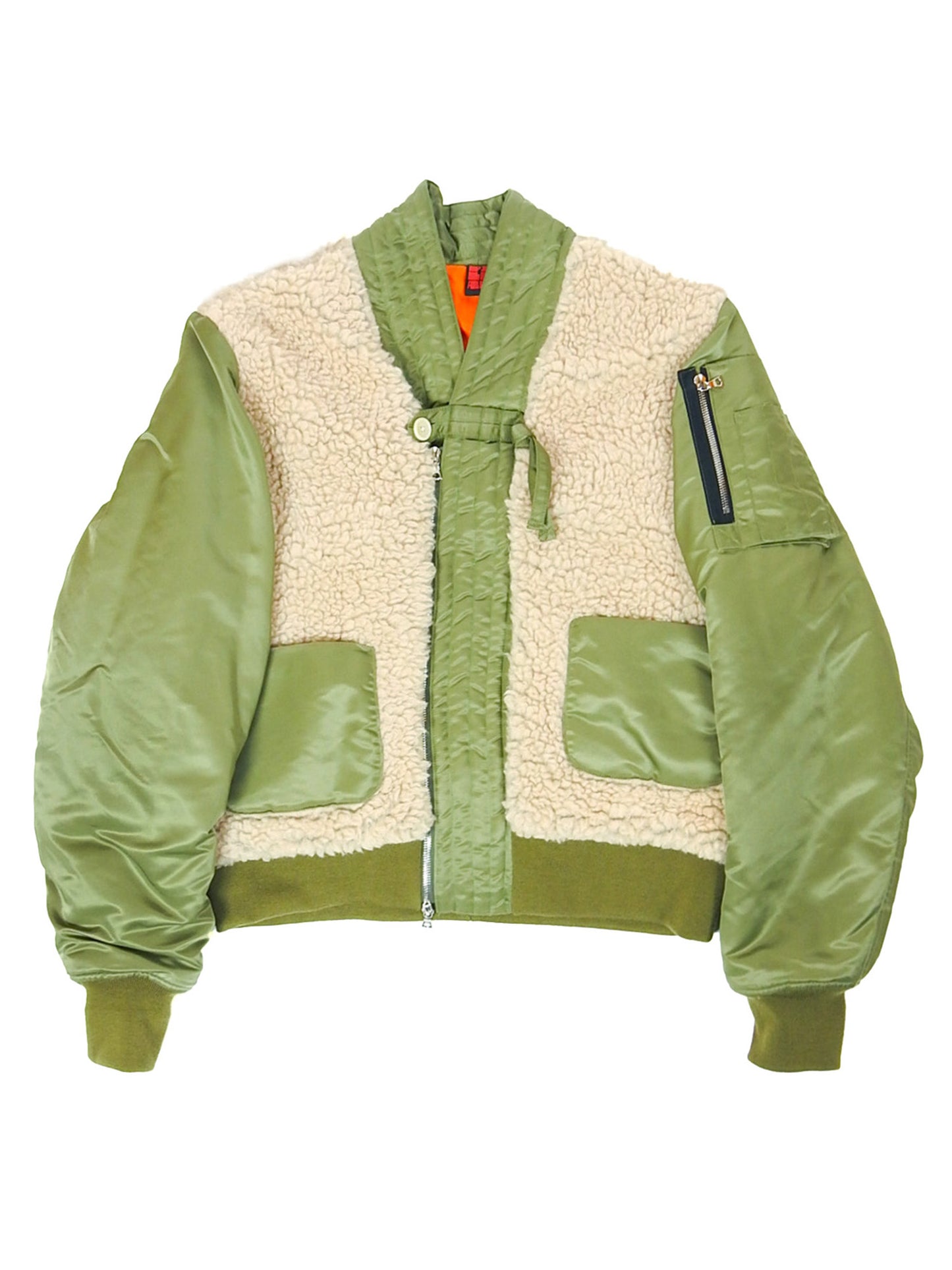 Wool Fleece Kimono Flight Jacket