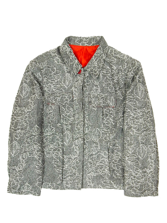 Floral Jacquard Mao Jacket