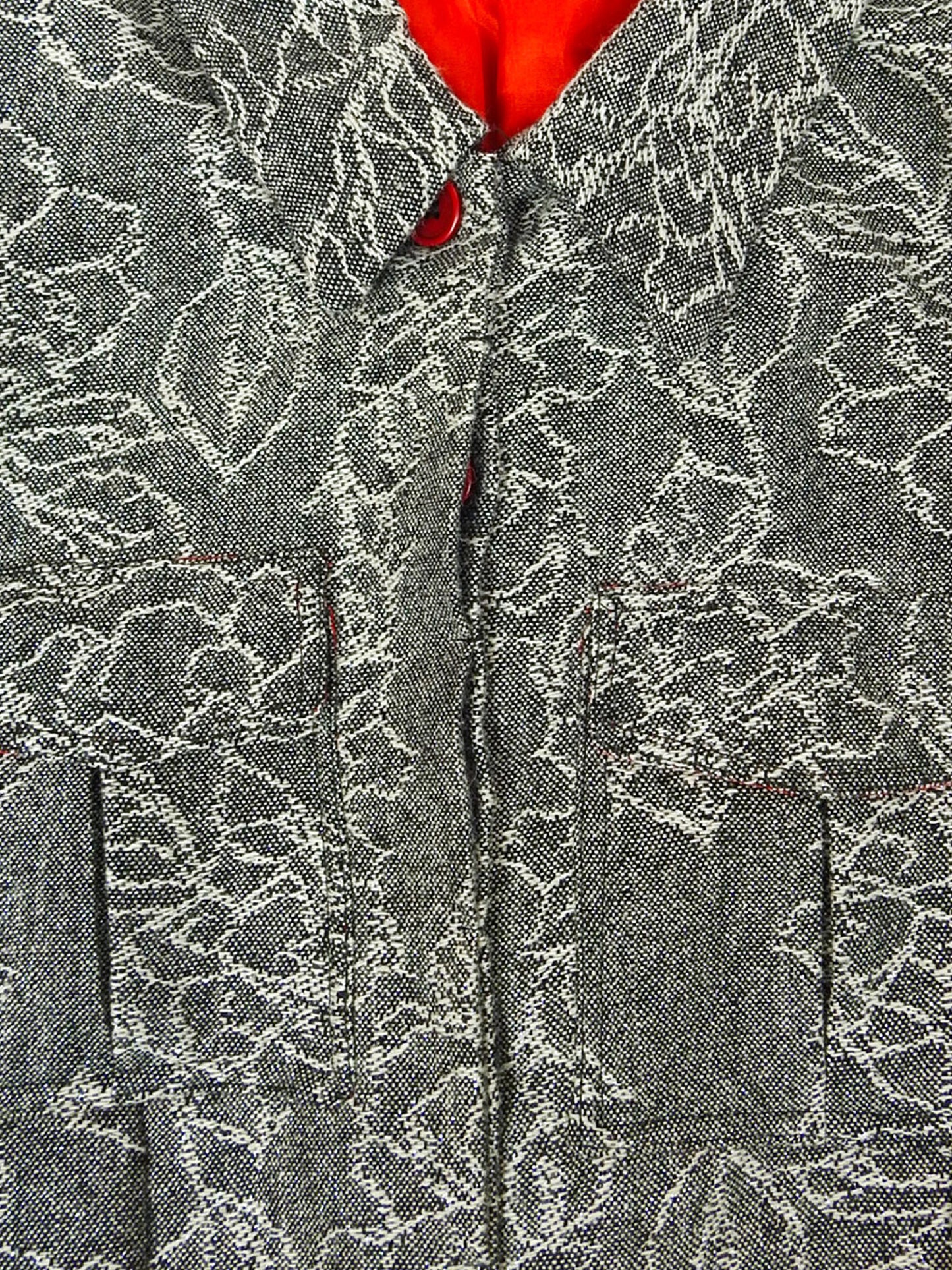 Floral Jacquard Mao Jacket
