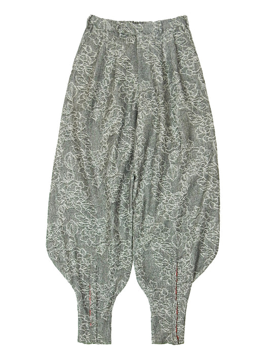 Floral Jacquard Tobi Tuck Trouser