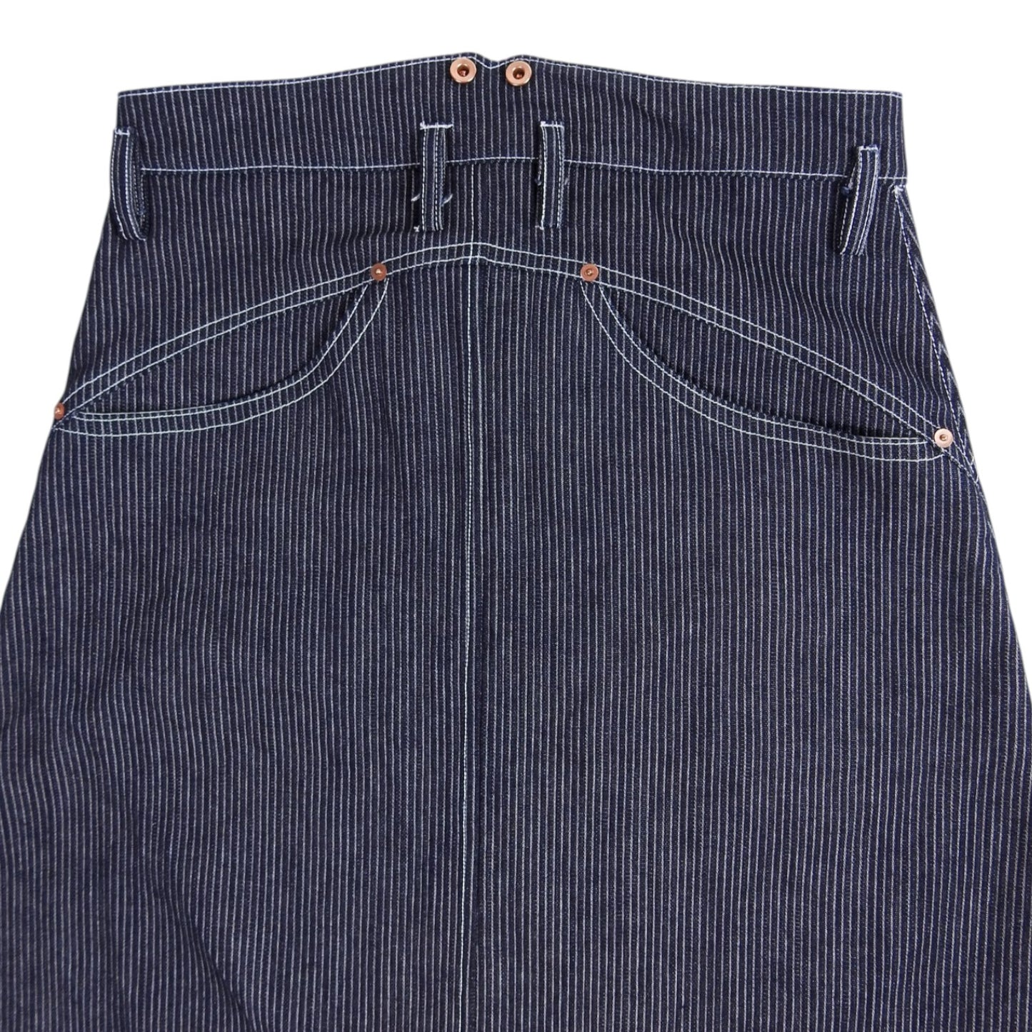 Drop Crotch Suspender Denim