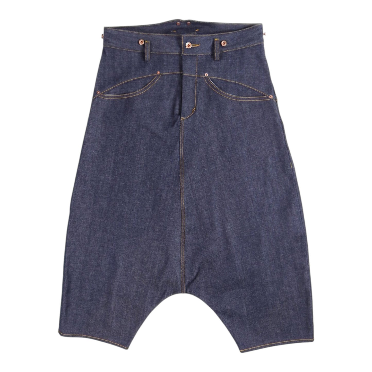 Drop Crotch Suspender Denim