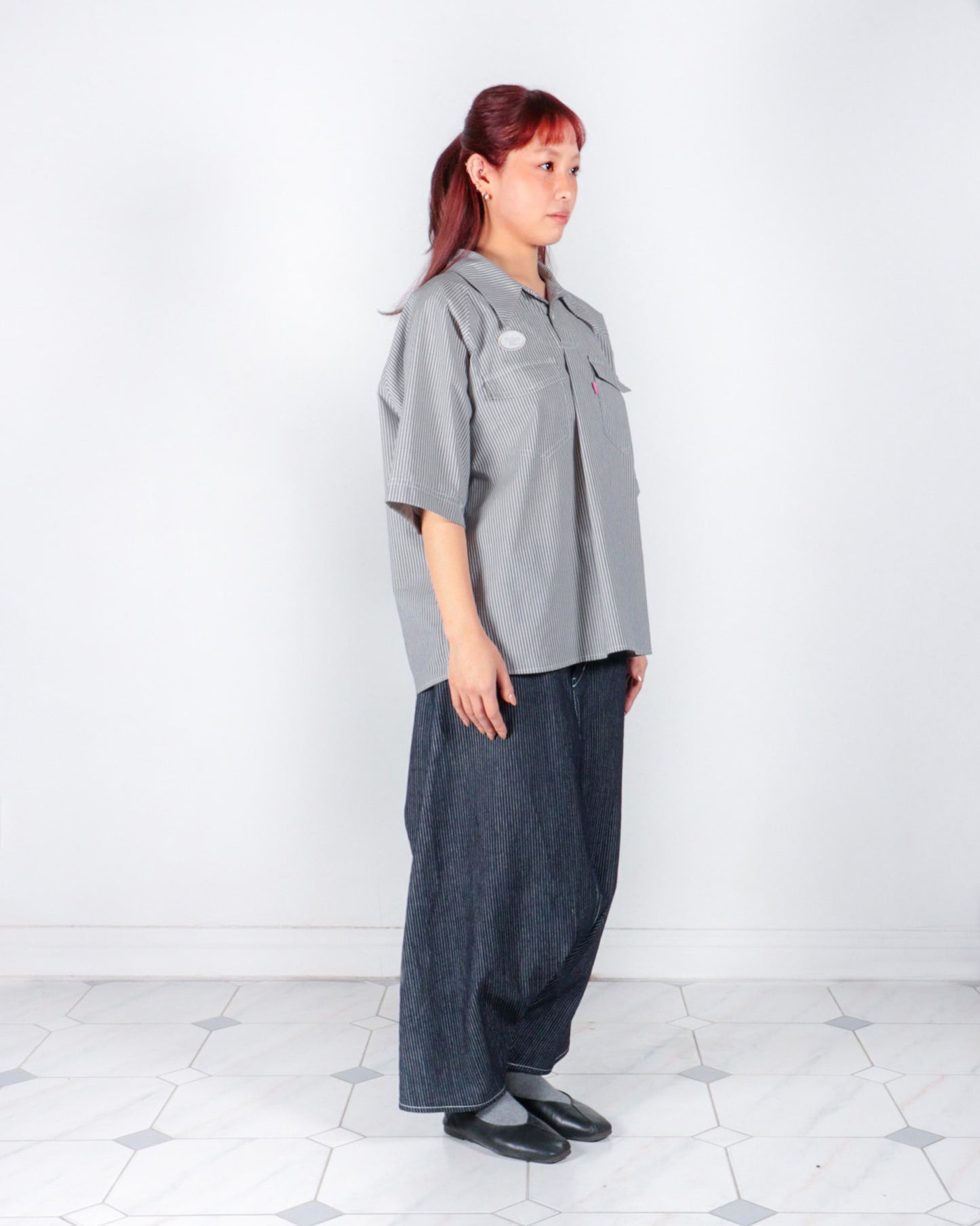 Drop Crotch Suspender Denim